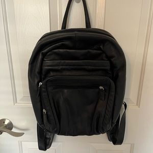 Vintage leather backpack